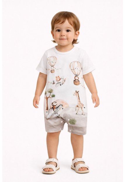 Unisex Body Para Niños Y Niñas Lindo Estampado Animal De Dibujos Animados 