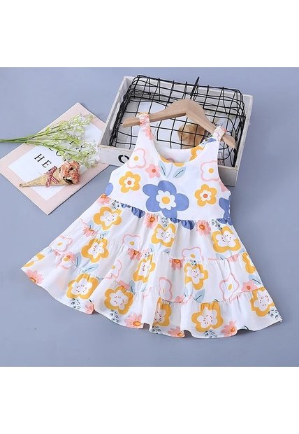 Vestido Floral Niñas Ropa Conjuntos Vestir  Bebes Comprastao.