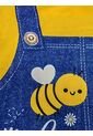 Conjunto De Ropa Enterizo Para Niñas Vestidos Princesas Ropa Fresca De Verano Abeja Y Flores de Comprastao