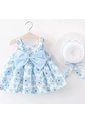 Vestido Niña Con Diseño Floral + Pava – Muy Chic de Comprastao