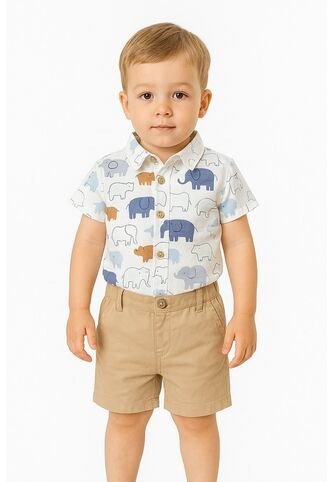 Ropa Niños Conjuntos Vestir Pantalones Cortos Y Camisa Comprastao