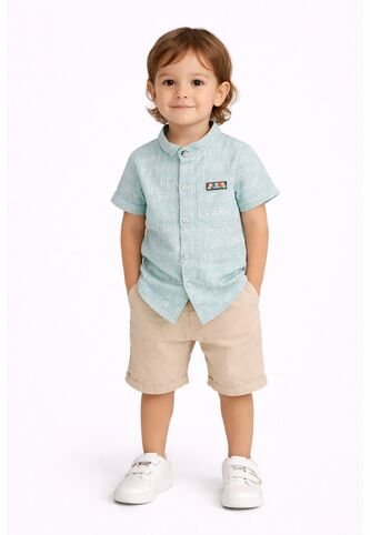 Ropa De Algodón Para Niños Camiseta Corta, 2 Unidades/conjunto Comprastao