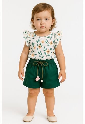 Pantalones Cortos Y Blusa Ropa Niñas Conjuntos Vestir Comprastao