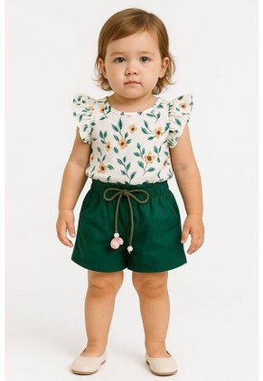 Pantalones Cortos Y Blusa Ropa Niñas Conjuntos Vestir