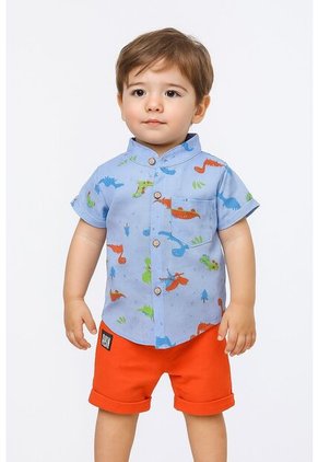 Niños Conjuntos Pantalones Cortos Y  Camisa Manga Corta Para Bebes