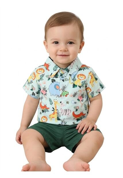 Comprastao Vestir Ropa Niños Conjuntos Online Prendas Bebes Verde Blanco