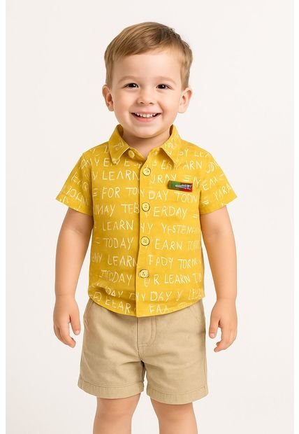 Niños Conjuntos Camisa Y  Pantalón Corto Prendas Vestir Bebes