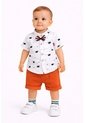 Conjuntos Para Niños Pantalones Cortos Y Camisa Con Corbatin   de Comprastao
