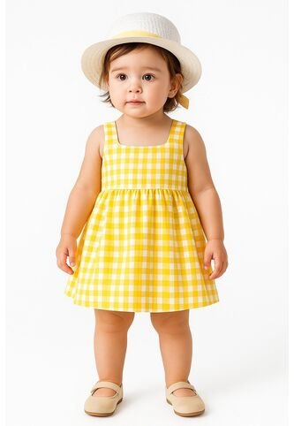 Conjunto Elegante Niña – Vestido Con Pava A Juego Comprastao
