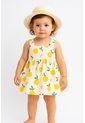 Vestido Niña Verano Con Sombrero Estampado Frutas de Comprastao