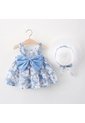 Conjunto Niña Verano Vestido Mas Sombrero Lindo Diseño de Comprastao