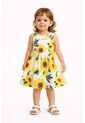 Hermoso Vestido Para Niñas Girasoles  de Comprastao