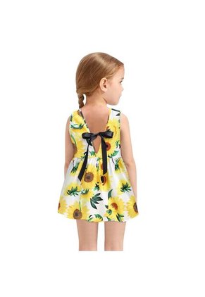 Hermoso Vestido Para Niñas Girasoles 