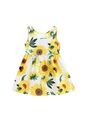 Hermoso Vestido Para Niñas Girasoles  de Comprastao