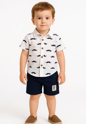 Conjuntos Niños Es Cortos Y Camisa Comprastao