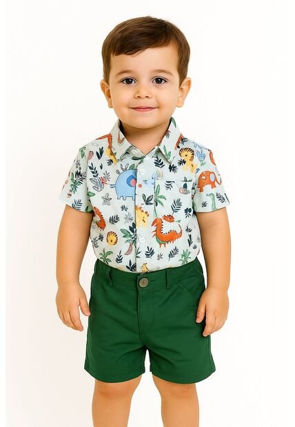 Comprastao Vestir Ropa Niños Conjuntos Online Prendas Bebes Verde Blanco