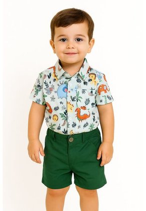 Comprastao Vestir Ropa Niños Conjuntos Online Prendas Bebes Verde Blanco