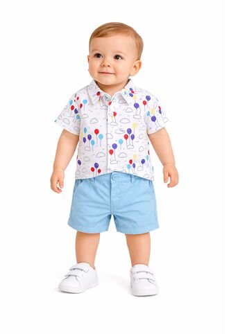Comprastao Ropa Niños Conjuntos Vestir Pantalones Cortos Y Camisa Comprastao
