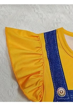 Conjunto De Ropa Enterizo Para Niñas Vestidos Princesas Ropa Fresca De Verano Abeja Y Flores