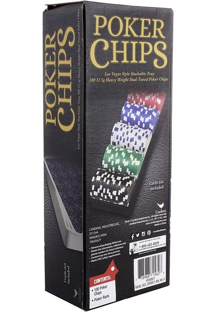 Juego De Mesa Poker Chips X 100