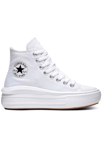 Tenis Converse Botas Chuck Taylor All Star Move Mujer-Blanco