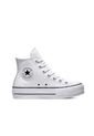 Tenis Converse Botas Cuero Ctas Lift Para Mujer-Blanco de Converse