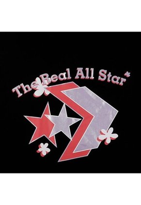 Camiseta Converse Logo Remix Mujer-Negro