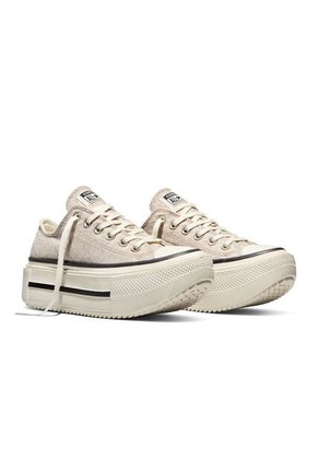 Tenis Converse Ctas Lift Double Stack Mujer-Beige