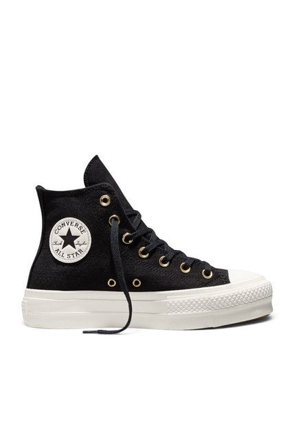 Tenis Botas Converse Chuck Taylor All Star Lift Mujer-Negro