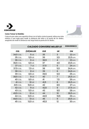 Tenis Converse Chuck Taylor All Star Mujer-Negro/Blanco