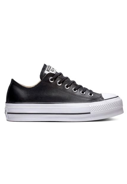 Tenis Converse Chuck Taylor All Star LiftClean Leather-Negro