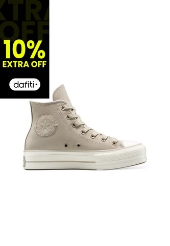 Tenis Converse Botas Chuck Taylor All Star Lift Mujer-Café Converse