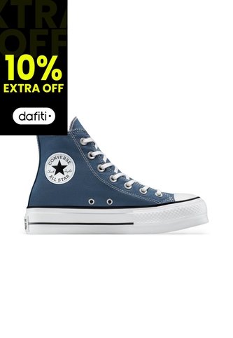 Tenis Converse Botas Chuck Taylor All Star Lift Mujer-Azul Converse