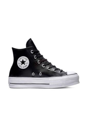 Tenis Converse Botas Cuero Ctas Lift Para Mujer-Negro Converse