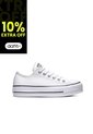 Tenis Converse Chuck Taylor AllStar LiftClean Cuero Mujer-Blanco de Converse