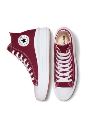 Tenis Converse Botas Chuck Taylor Move Platform Mujer -Vino