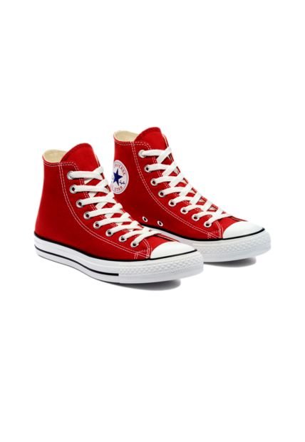 Converse grises y rojas best sale