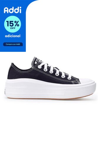 Tenis Converse Canvas Chuck Taylor All Star Move Mujer -Negro Converse