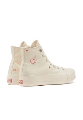 Tenis Converse Botas Chuck Taylor All Star Lift Mujer-Beige