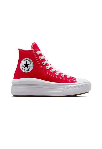 Tenis Converse Botas Chuck Taylor All Star Move Mujer-Rojo