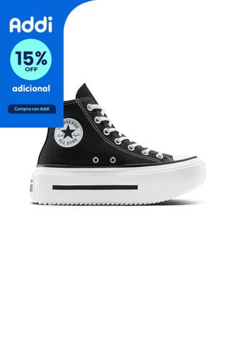 Tenis Converse Botas Ctas Lift Double Stack Mujer-Negro Converse