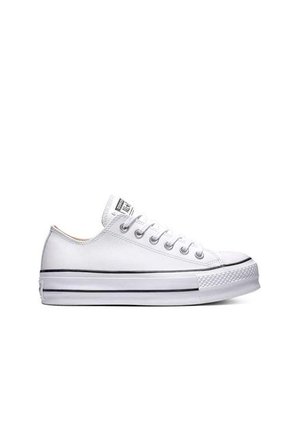Tenis Converse Chuck Taylor AllStar LiftClean Cuero Mujer-Blanco