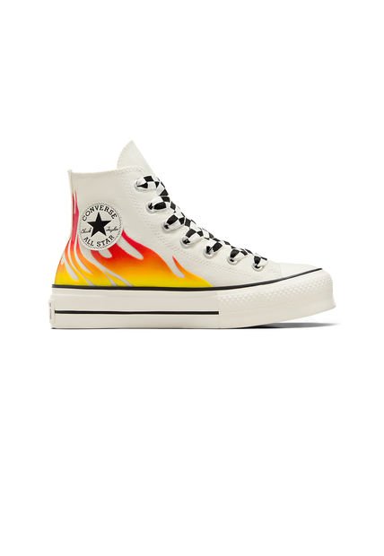Tenis Converse Botas Chuck Taylor All Star Lift Mujer-Beige