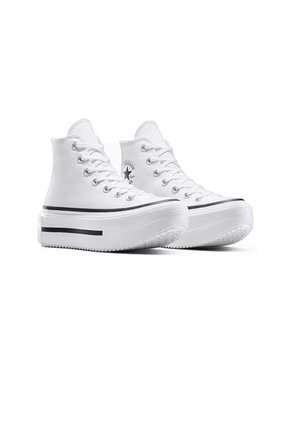 Tenis Converse Botas Ctas Lift Double Stack Mujer-Blanco