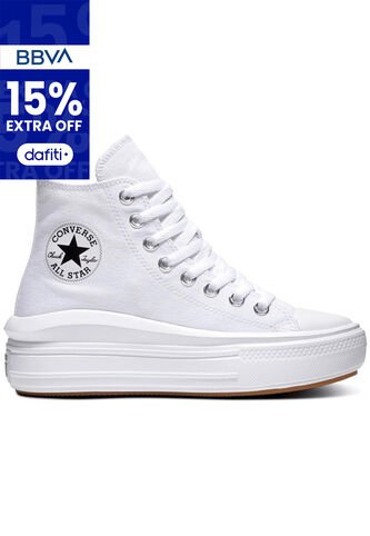 Tenis Converse Botas Chuck Taylor All Star Move Mujer-Blanco Converse