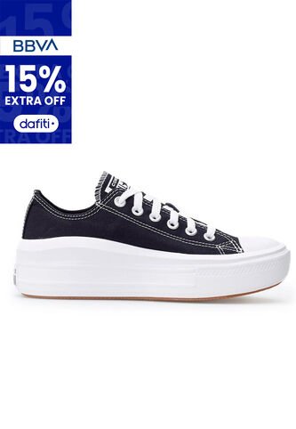 Tenis Converse Canvas Chuck Taylor All Star Move Mujer -Negro Converse