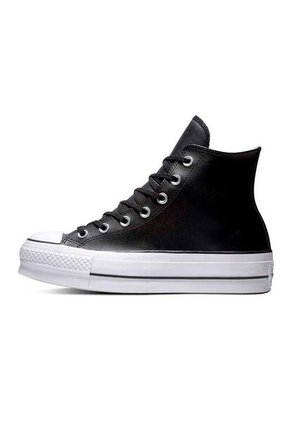 Tenis Converse Botas Cuero Ctas Lift Para Mujer-Negro
