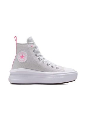 Tenis Converse Botas Chuck Taylor All Star Move-Plateado