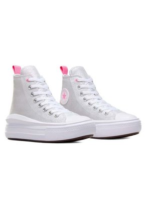 Tenis Converse Botas Chuck Taylor All Star Move-Plateado