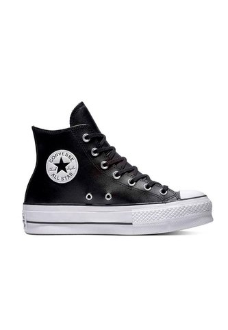 Tenis Converse Botas Cuero Ctas Lift Para Mujer-Negro Converse